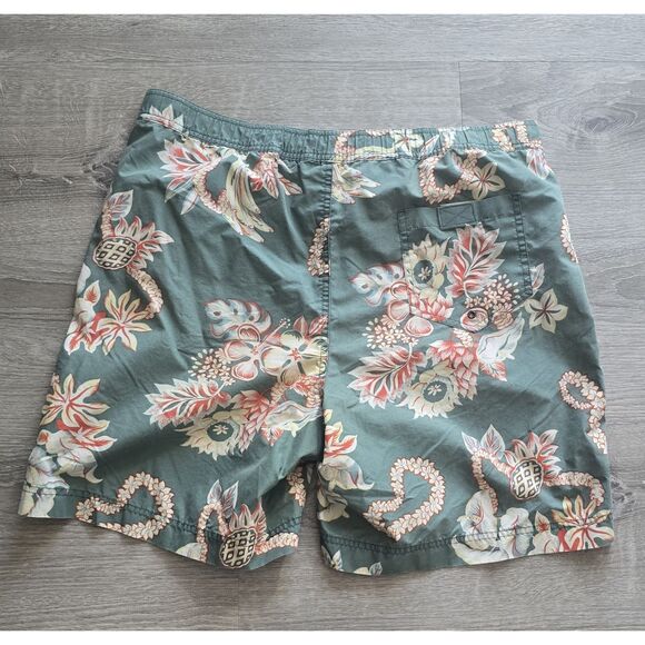 Polo Ralph Lauren Mens Swim Shorts Tropical Hawaiian Trunks Large - Picture 8 of 13